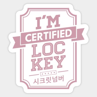 Certified SECRET NUMBER LOCKEY Sticker